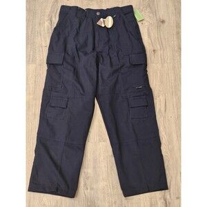 Pudala Ripstop Tactical Cargo Uniform Work Pants, Navy Blue, Mens 36x30